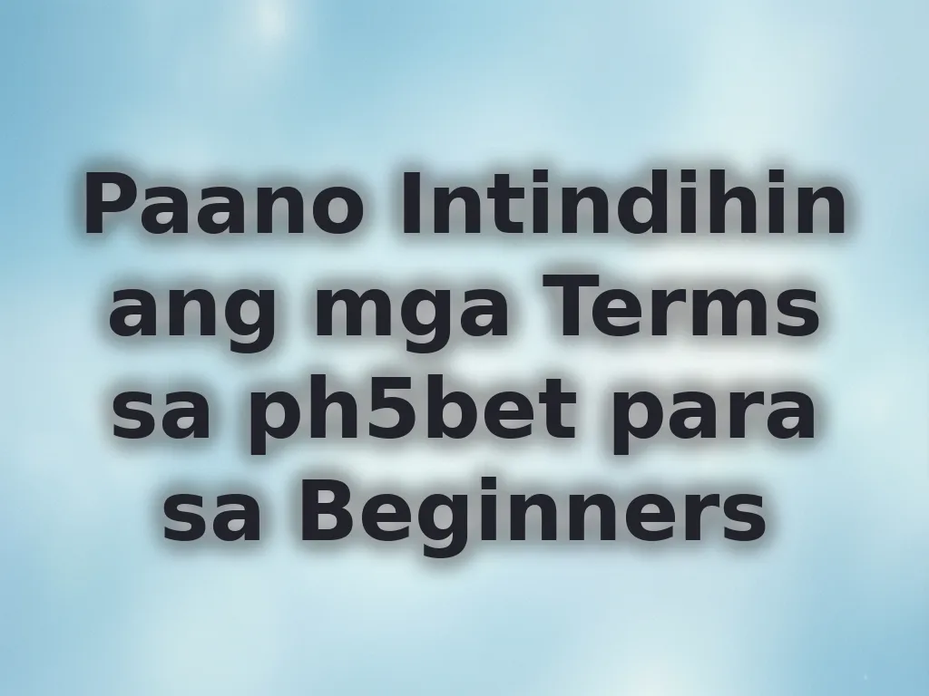 Casino terms guide